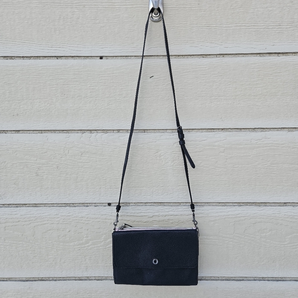 Coach Triple Crossbody in Colorblock black white pink